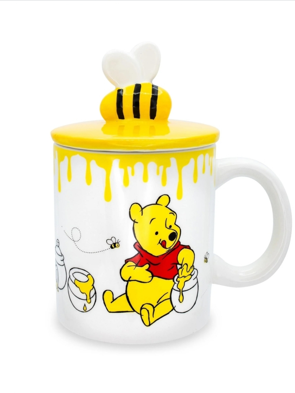 Disney Winnie The Pooh Hunny Pot Ceramic Mug With Lid